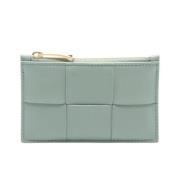 Pre-owned Leather wallets Bottega Veneta Vintage , Green , Dames