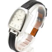 Pre-owned Leather watches Hermès Vintage , Gray , Dames