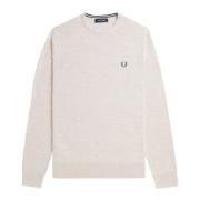 Beige Sweater Collectie Fred Perry , Beige , Heren