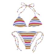 Gestreepte driehoekige bikini voor vrouwen Gallo , Multicolor , Dames