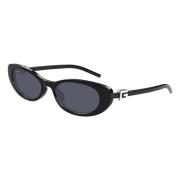 Stijlvol Zwart/Grijs Zonnebril Gucci , Black , Dames