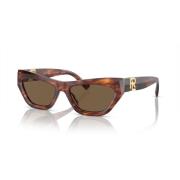 Gestreepte Havana Zonnebril Ralph Lauren , Multicolor , Dames