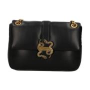 Nieuwe Iconische Puffy Dames Tas Just Cavalli , Black , Dames