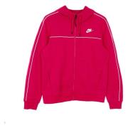 Fireberry/Wit Lichtgewicht Rits Hoodie Nike , Pink , Dames