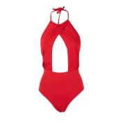 Elegant One Piece Badpak Trussardi , Red , Dames