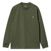 L/S Amerikaanse longsleeve T-shirt Carhartt Wip , Green , Heren