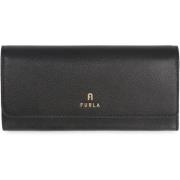 Camelia Lederen Portemonnee Furla , Black , Dames