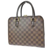 Pre-owned Canvas handbags Louis Vuitton Vintage , Brown , Dames