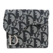 Pre-owned Canvas wallets Dior Vintage , Black , Dames