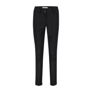 Diana Smart Zwarte Broek Red Button , Black , Dames