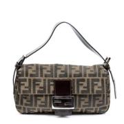 Pre-owned Canvas shoulder-bags Fendi Vintage , Brown , Dames