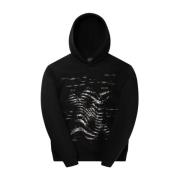 Zwarte Rewind Hoodie met Glow Prints Daily Paper , Black , Heren