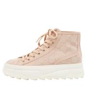 Pre-owned Canvas sneakers Gucci Vintage , Pink , Dames