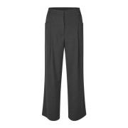 Elegante Wijde Pijp Broek Grijs Melange Masai , Gray , Dames