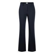 Wijde Pijp Elastische Taille Broek Seductive , Blue , Dames