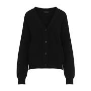 Zwarte Wollen Trui Aw24 Balenciaga , Black , Dames