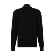 Stijlvolle Gebreide Cardigan Sweater Boss , Black , Heren