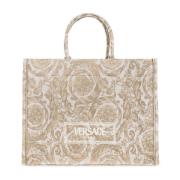 Athena Grote shopper tas Versace , Beige , Unisex