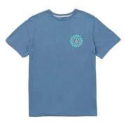 Eenvoudig Orbit T-shirt Volcom , Blue , Heren