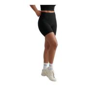 Geribbelde Performance Biker Shorts Aim'n , Black , Dames