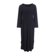 Smock Jurk in Zwart FSC Viscose Bitte Kai Rand , Black , Dames