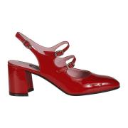 Dubbele Band Slingback Hakken Carel , Red , Dames