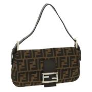 Pre-owned Canvas fendi-bags Fendi Vintage , Brown , Dames