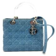 Pre-owned Denim dior-bags Dior Vintage , Blue , Dames