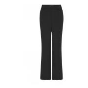 Wijde Elegante Zwarte Broek C.Ro , Black , Dames