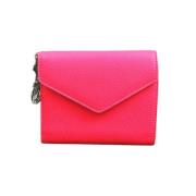 Pre-owned Leather wallets Dior Vintage , Pink , Dames