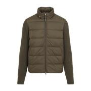 Tricot Cardigan voor Mannen Moncler , Green , Heren