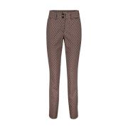 Diana Fancy Burgu Broek Red Button , Brown , Dames