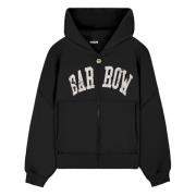 Zwarte Zip Hoodie Barrow , Black , Heren