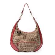 Pre-owned Canvas shoulder-bags Fendi Vintage , Beige , Dames