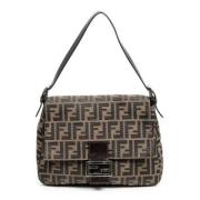 Pre-owned Canvas shoulder-bags Fendi Vintage , Brown , Dames