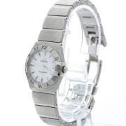 Pre-owned Stainless Steel watches Omega Vintage , White , Dames