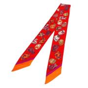 Pre-owned Fabric scarves Hermès Vintage , Multicolor , Dames