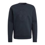 Wafel Jersey Crewneck Sweatshirt PME Legend , Blue , Heren