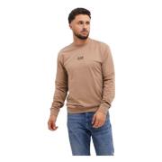 Bruine Sweater Heren Trendy Stijl Emporio Armani , Brown , Heren