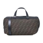 Luxe Leren Weekendtas voor Mannen Fendi , Multicolor , Heren