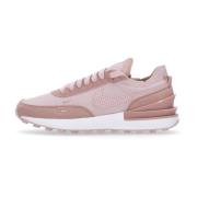 Roze Wafel Lage Sneaker met Leren Swoosh Nike , Pink , Dames