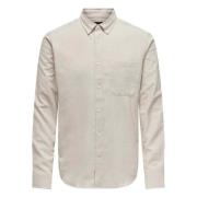 Overhemd Only & Sons , Beige , Heren