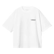 Fold Leo T-shirt Carhartt Wip , White , Dames