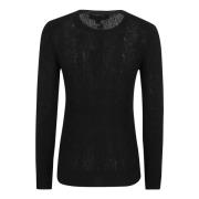 Zwarte Sweater Aw24 Dameskleding Ralph Lauren , Black , Dames