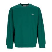 Adventure Green Crew Fleece Sweater Obey , Green , Heren