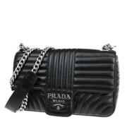 Pre-owned Leather prada-bags Prada Vintage , Black , Dames