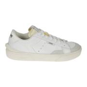 Leren sneakers met suède afwerking Strype , White , Heren