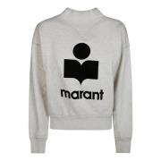 Logo Sweater voor Moderne Vrouwen Isabel Marant Étoile , Beige , Dames