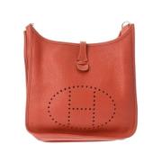 Pre-owned Leather shoulder-bags Hermès Vintage , Red , Dames