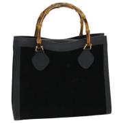 Pre-owned Suede handbags Gucci Vintage , Black , Dames